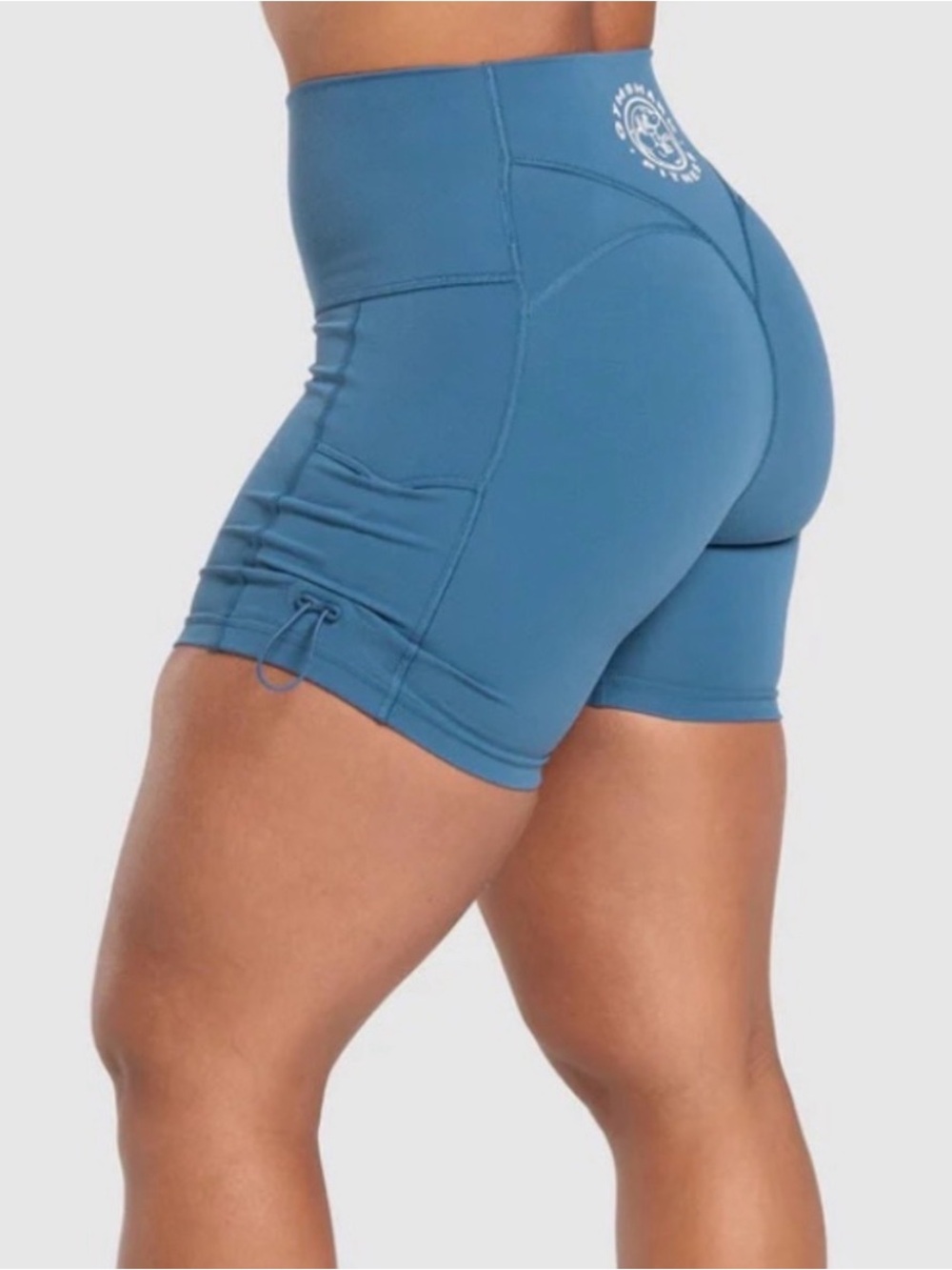 Gymshark Teal High-Waist Sculpt Bike Shorts - Picture 2 of 2